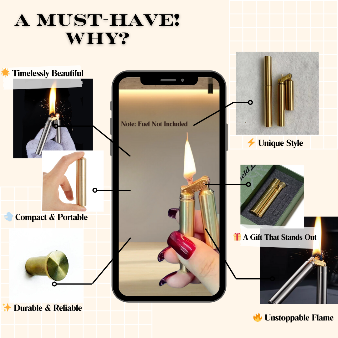Brass Nunchaku Windproof Lighter