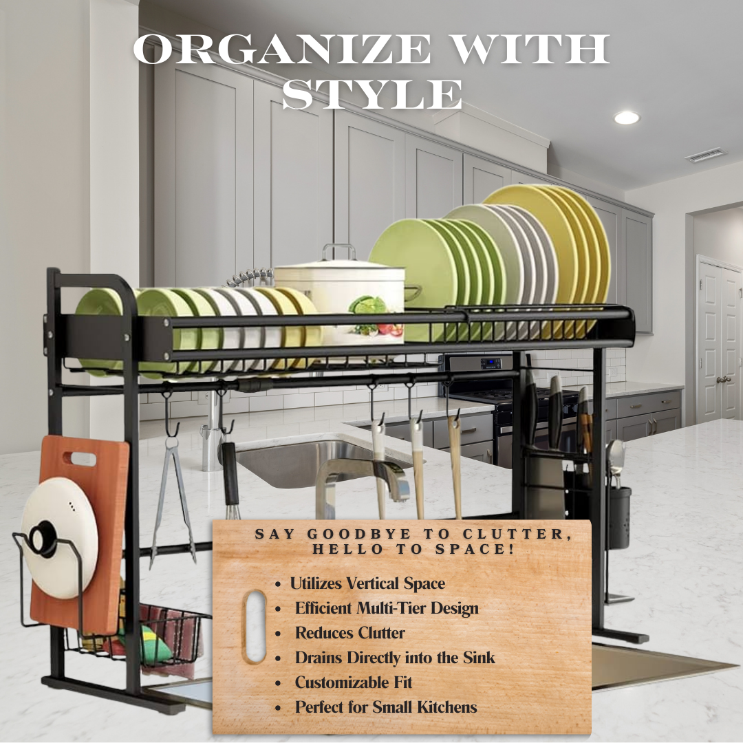 Over The Sink Dish Drying Rack