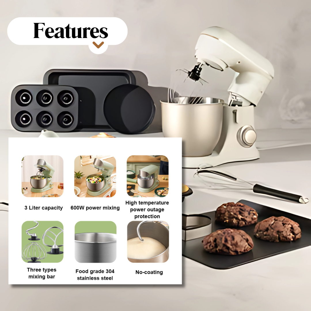 Stainless Steel Electric Stand Mixer