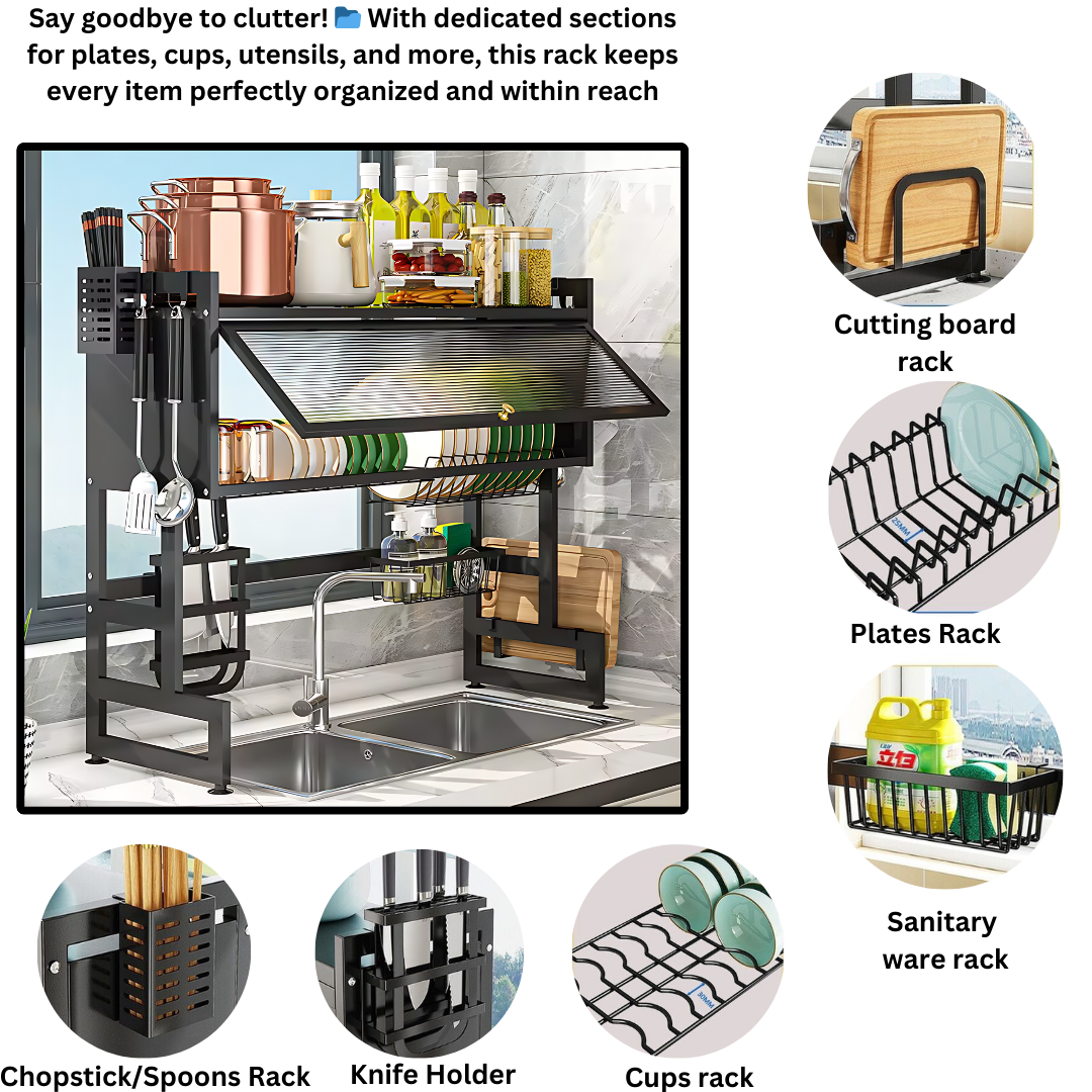 Over The Sink Dish Drying Rack