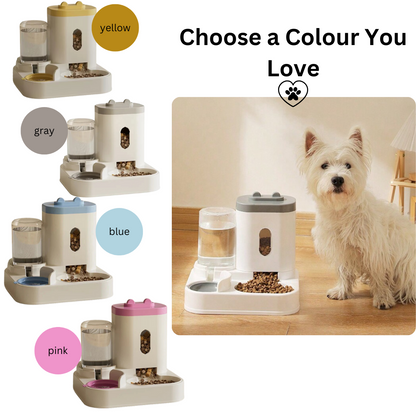 2 Litre Automatic Pet Food & Water Dispenser