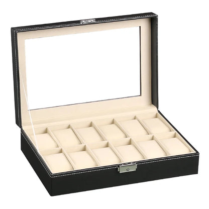 Leather Wrist Watch Storage Box (Stores 6 - 20)