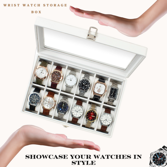 Leather Wrist Watch Storage Box (Stores 6 - 20)