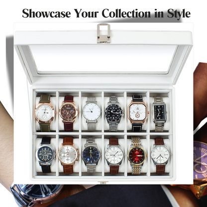 Leather Wrist Watch Storage Box (Stores 6 - 20)