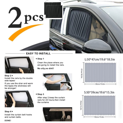 2 Pack Universal Car Sun Shade